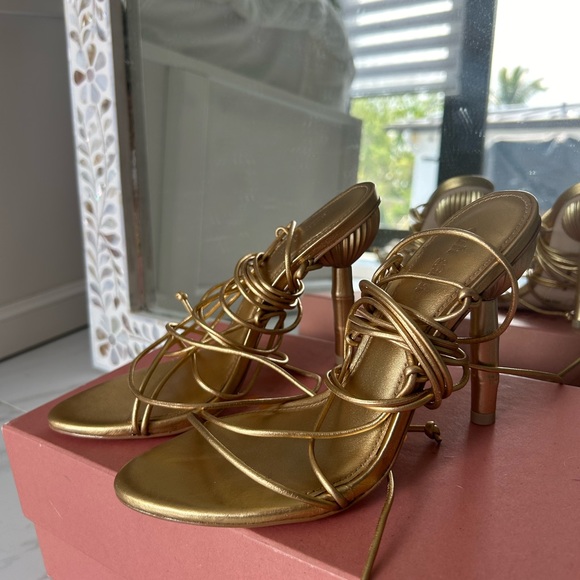 Cult Gaia ~ soleil sandals (gold) - Picture 3 of 5
